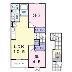 高島駅 徒歩20分 2階の物件間取画像